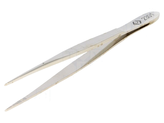 Pincet; 115mm; Bladen: smal; Breed.tip: 1mm; voor precisiewerk Pincet; 115mm; Bladen: smal; Breed.tip: 1mm; voor precisiewerk